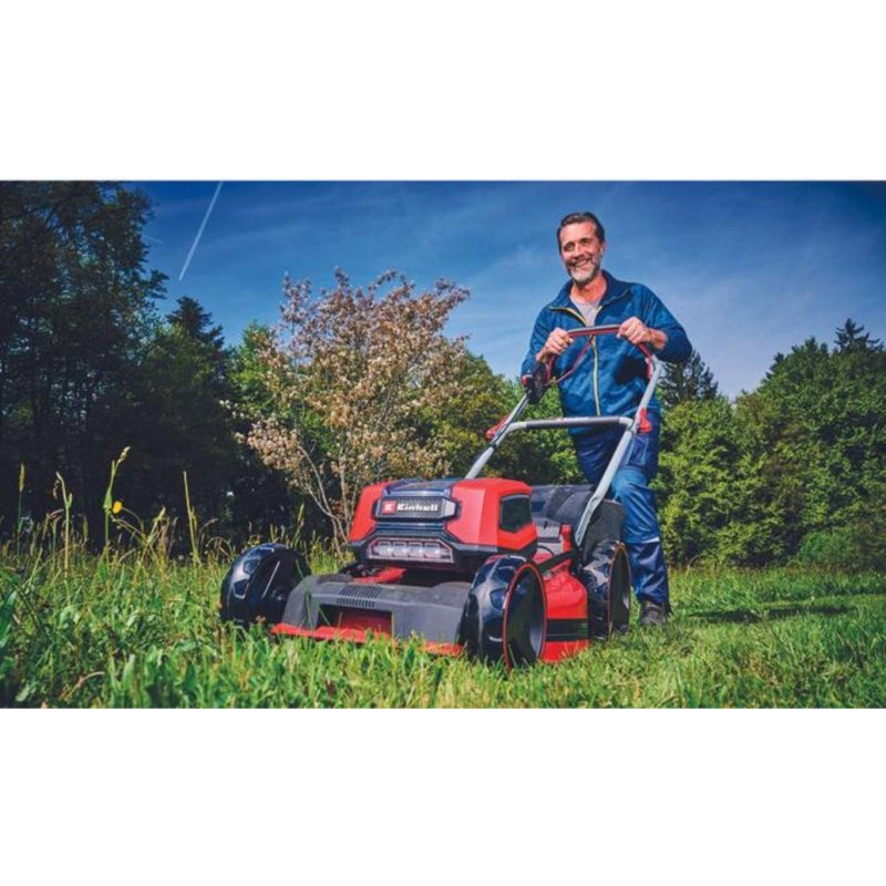 Detalle 2 de Cortacésped a batería Einhell GP-CM 36/47 S Li BL para jardines de hasta 700 m²