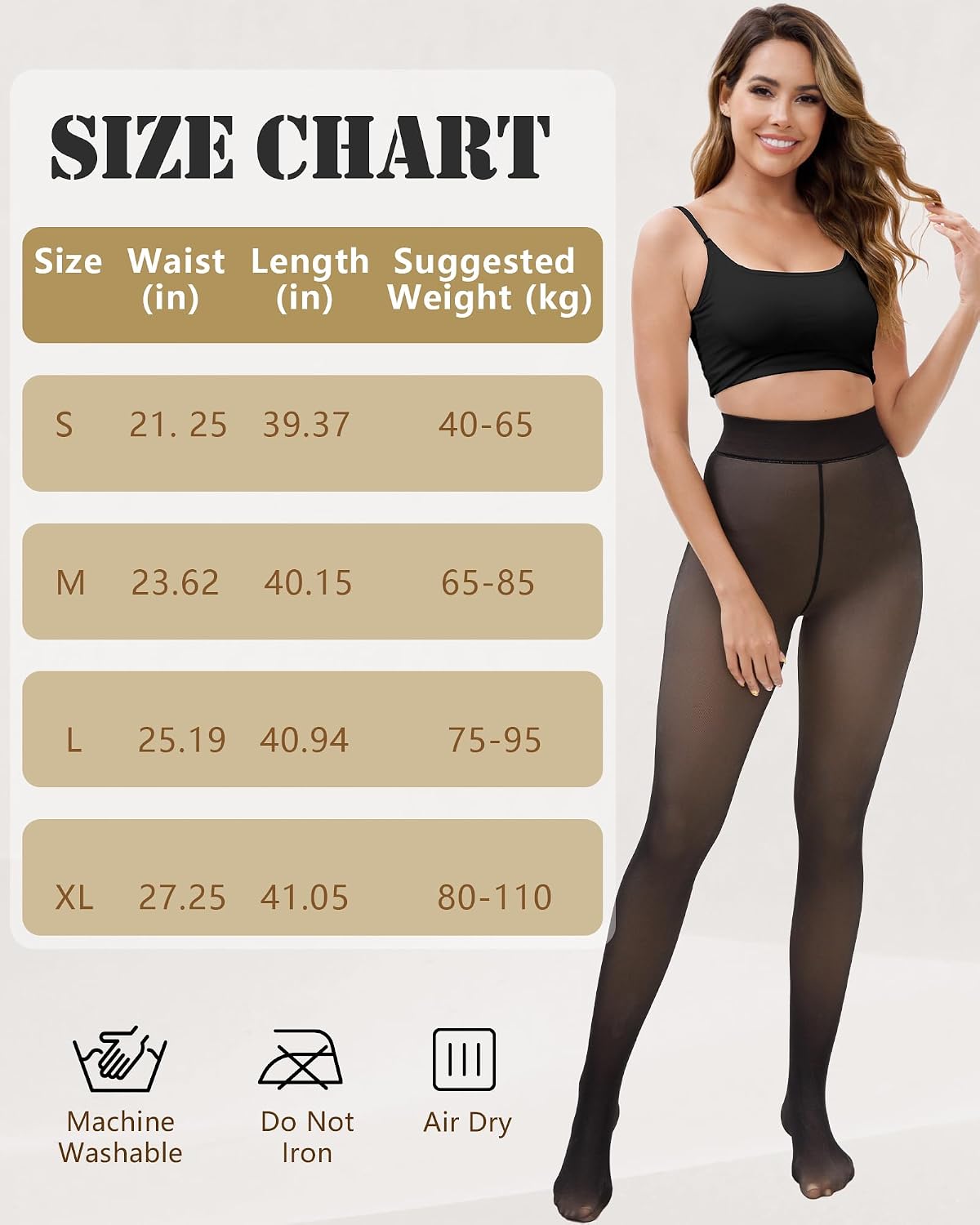 Thumbnail 5 de HONGTEYA Fleece Lined Tights 220g Warm