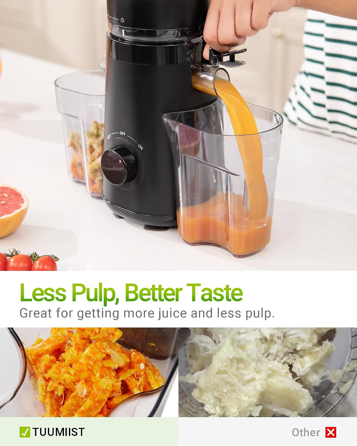 Thumbnail 3 de TUUMIIST Cold Press Juicer with 5.8-Inch Feed Chute