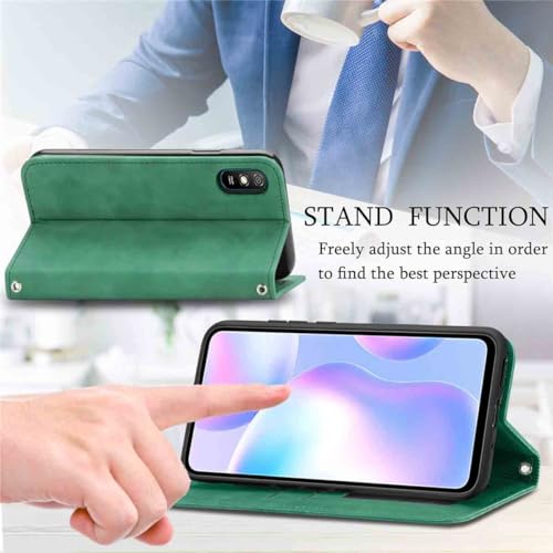 Detalle de WBWONE Coque à Realme 8 5G / Realme Narzo 30 5G — Étui portefeuille magnétique en cuir PU, vert