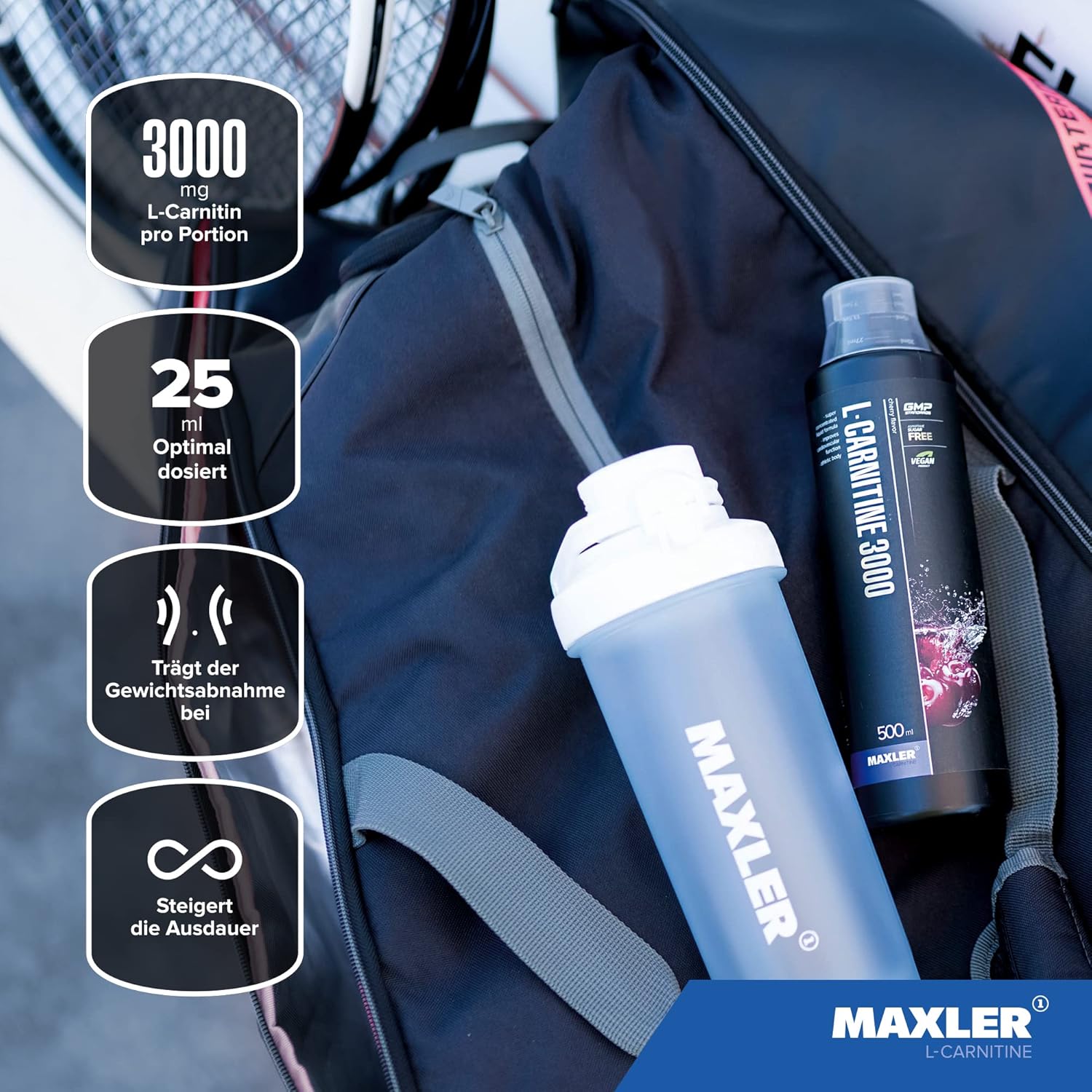 Detalle de Maxler L-Carnitine 3000 500 ml đ