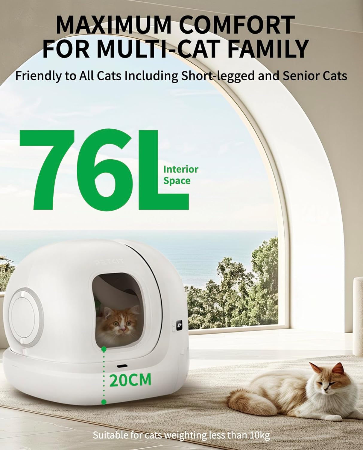 Thumbnail 4 de PETKIT PURA MAX 2 76L automatic cat litter tray