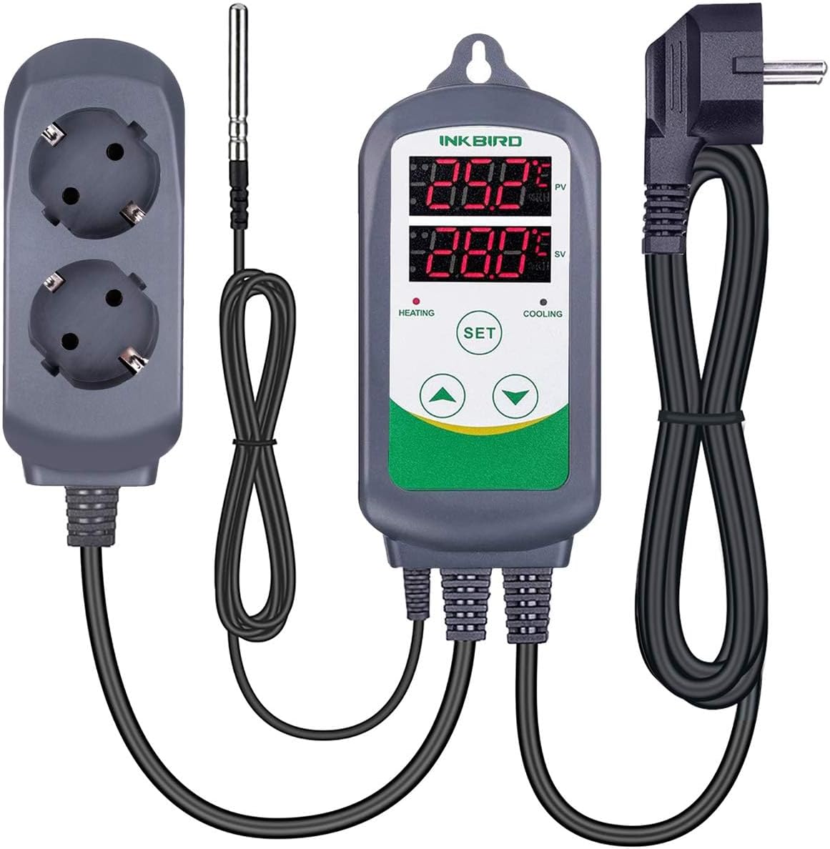Thumbnail 3 de Inkbird ITC-308 digitaler Temperaturregler mit Fühler für Heizen & Kühlen (230V)