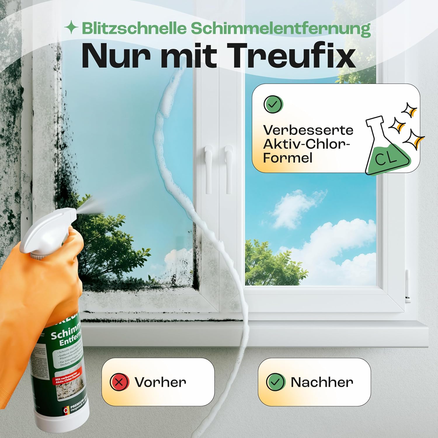 Thumbnail 2 de Treufix Schimmelentferner Aktiv-Chlor Spray