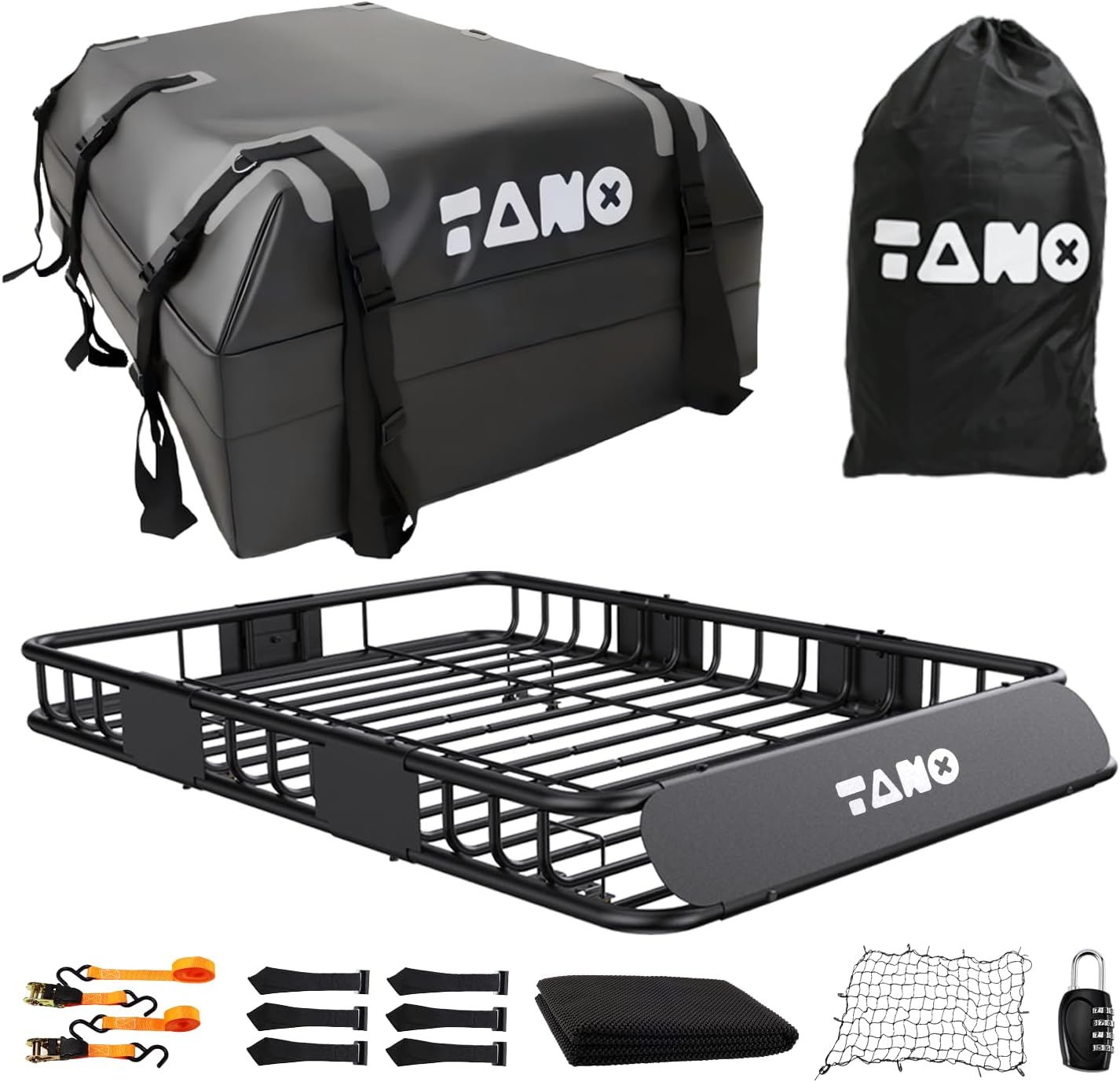 Detalle de TANX Roof Cargo Basket, 51 x 36 x 5 Inches