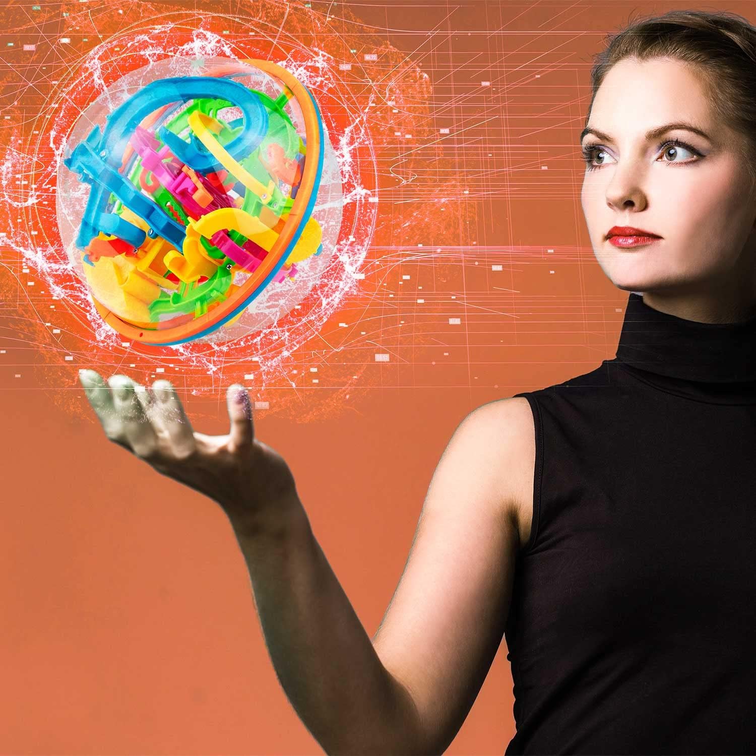 Thumbnail 4 de Labyrinthe à Billes 3D Magic Maze Puzzle Ball (Avancé) – jeu d’adresse sphérique