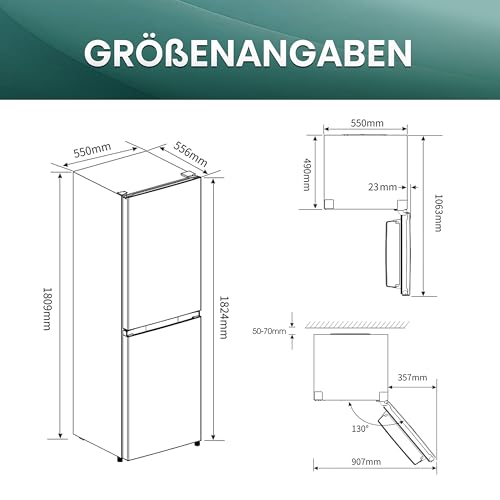 Thumbnail 13 de Hisense RB327N4ADD Kühl-Gefrier-Kombination – Total NoFrost, Wechselbarer Türanschlag, 171 L Kühlteil / 85 L Gefrierteil