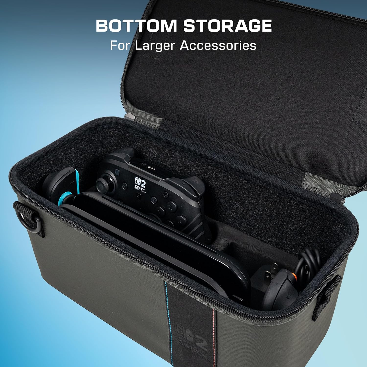 Thumbnail 4 de Turtle Beach PlayTrek 2-in-1 Case (Charcoal Black) for Nintendo Switch 2