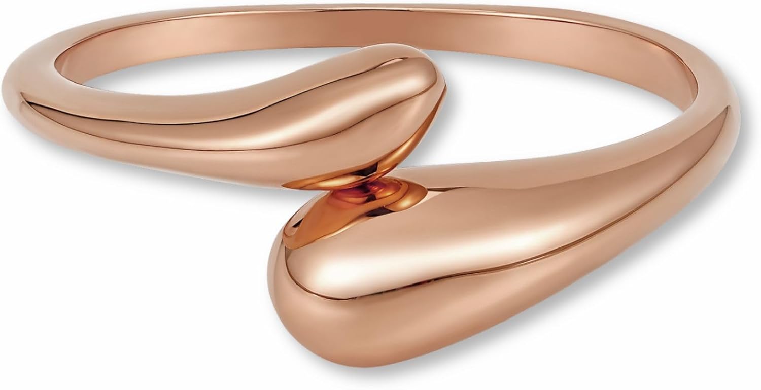 Detalle de Anillo ajustable en acero inoxidable 18K