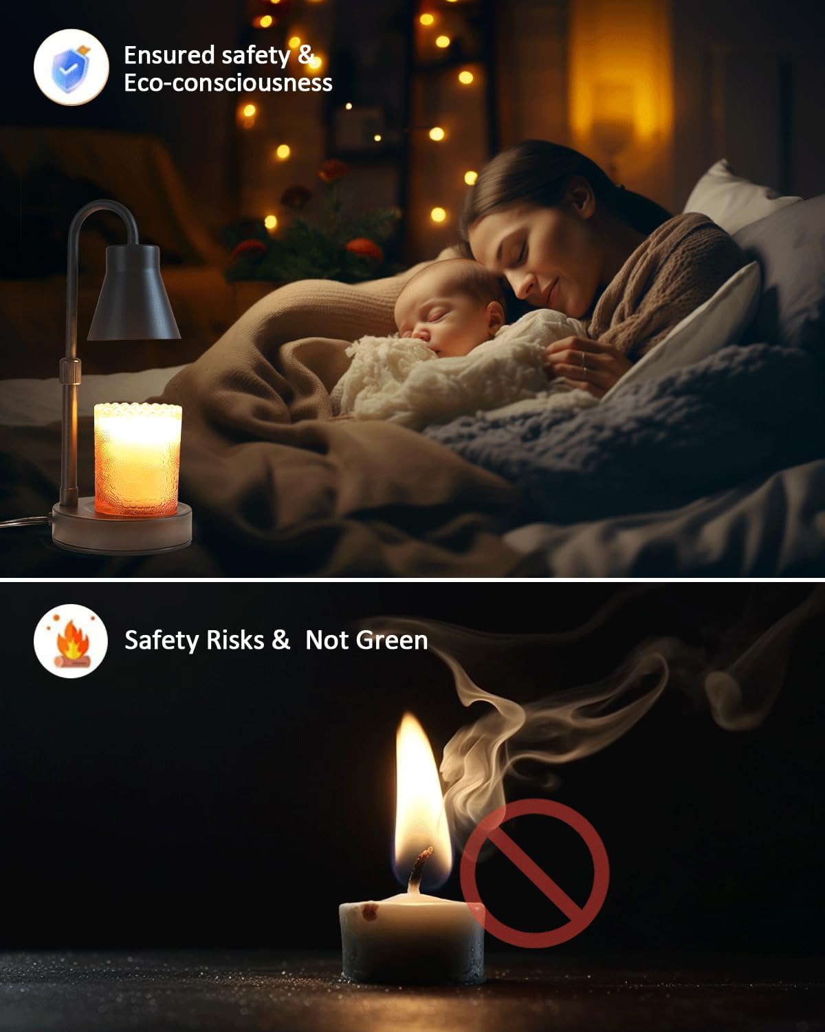 Thumbnail 5 de Elenhome 2 Pack Candle Warmer Lamp with Adjustable Height 🕯