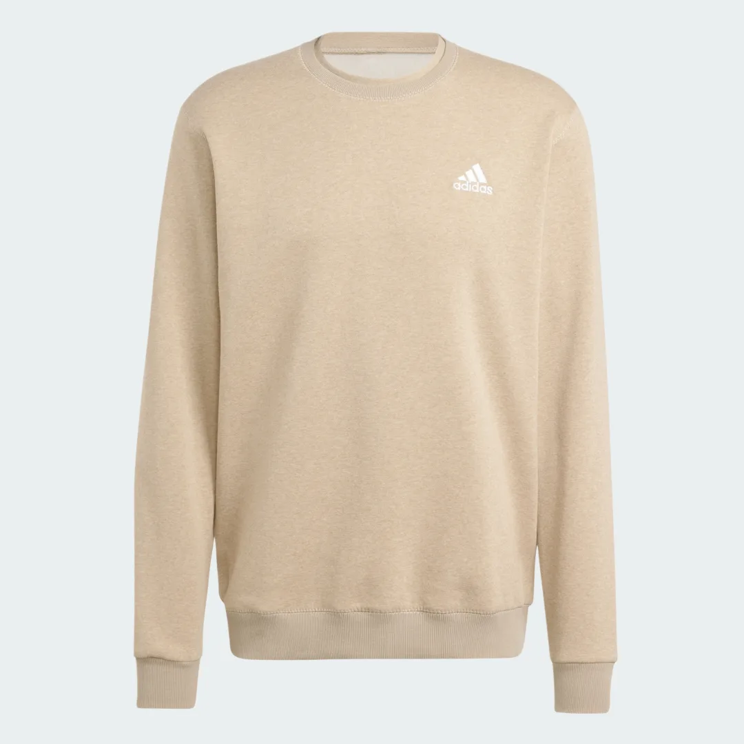 Detalle de Sudadera Seasonal Essentials Mélange Beige de Adidas