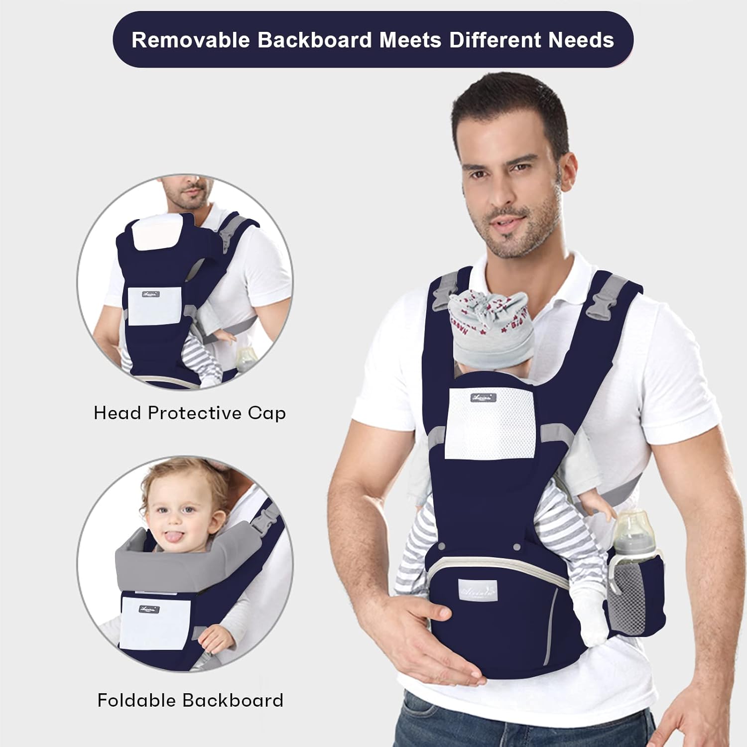 Thumbnail 2 de Ocanoiy Baby Carrier Newborn to Toddler 6‑in‑1 👶