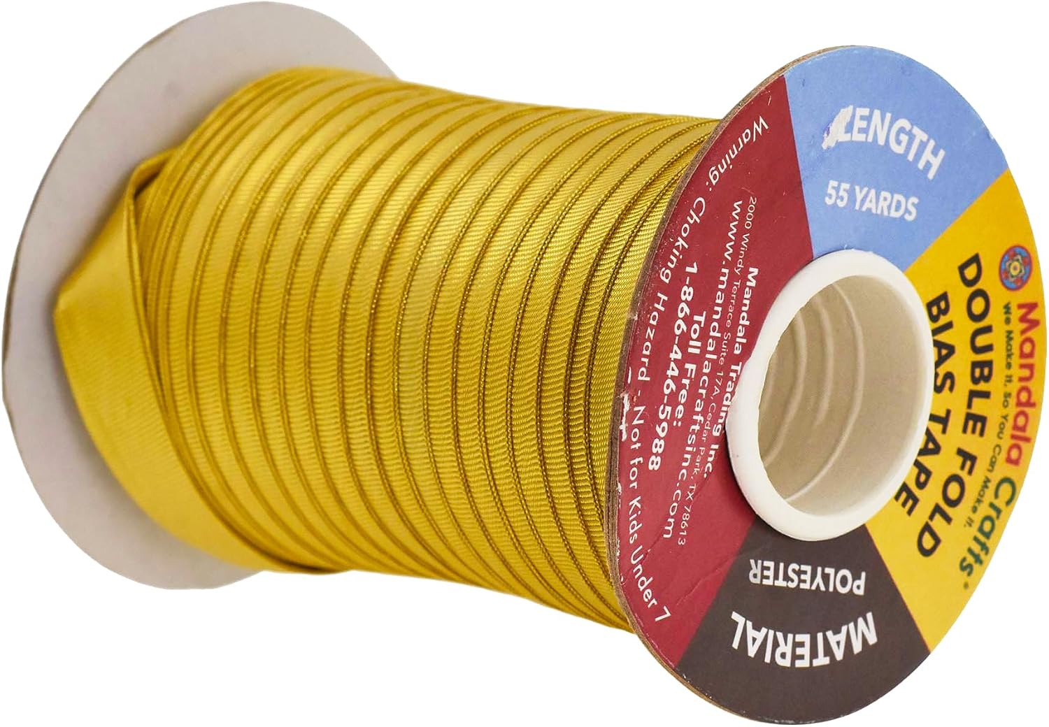 Detalle 2 de Mandala Crafts Bias Tape, 1/2 Inch