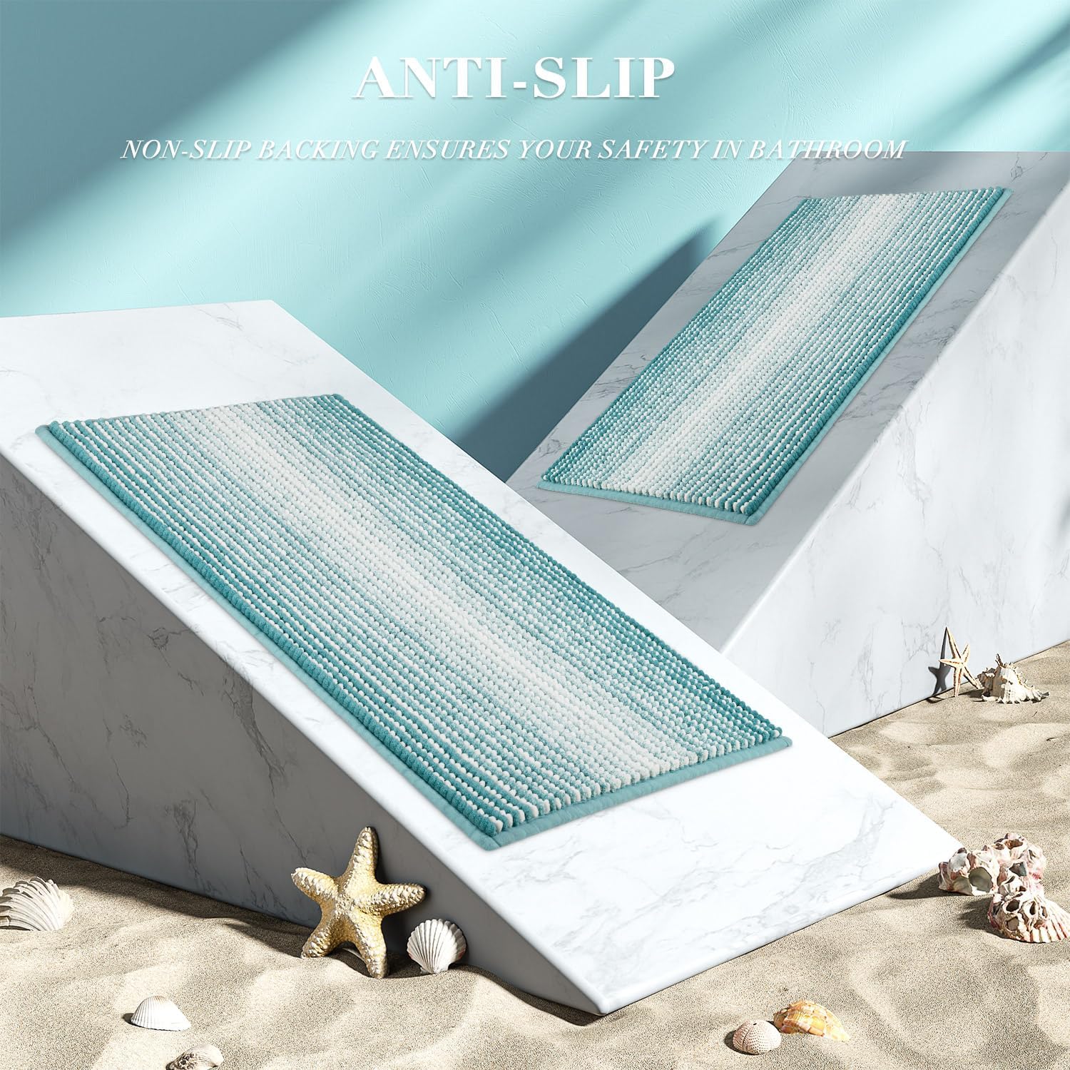 Thumbnail 4 de BSICPRO Bath Rugs 2-Piece Chenille Set