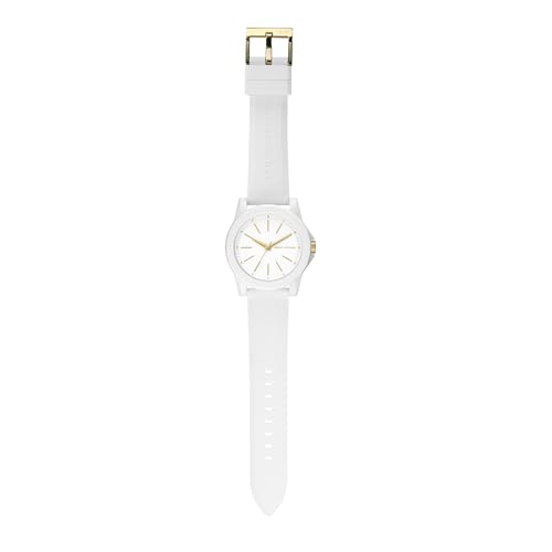 Detalle de Armani Exchange AX7126 Orologio da Donna: cassa in nylon bianco 40 mm, movimento al quarzo a tre lancette