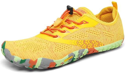 Imagen de SAGUARO Zapatillas Barefoot Minimalistas para Hombre y Mujer, Amarillo, 38 EU en OfertitasTOP