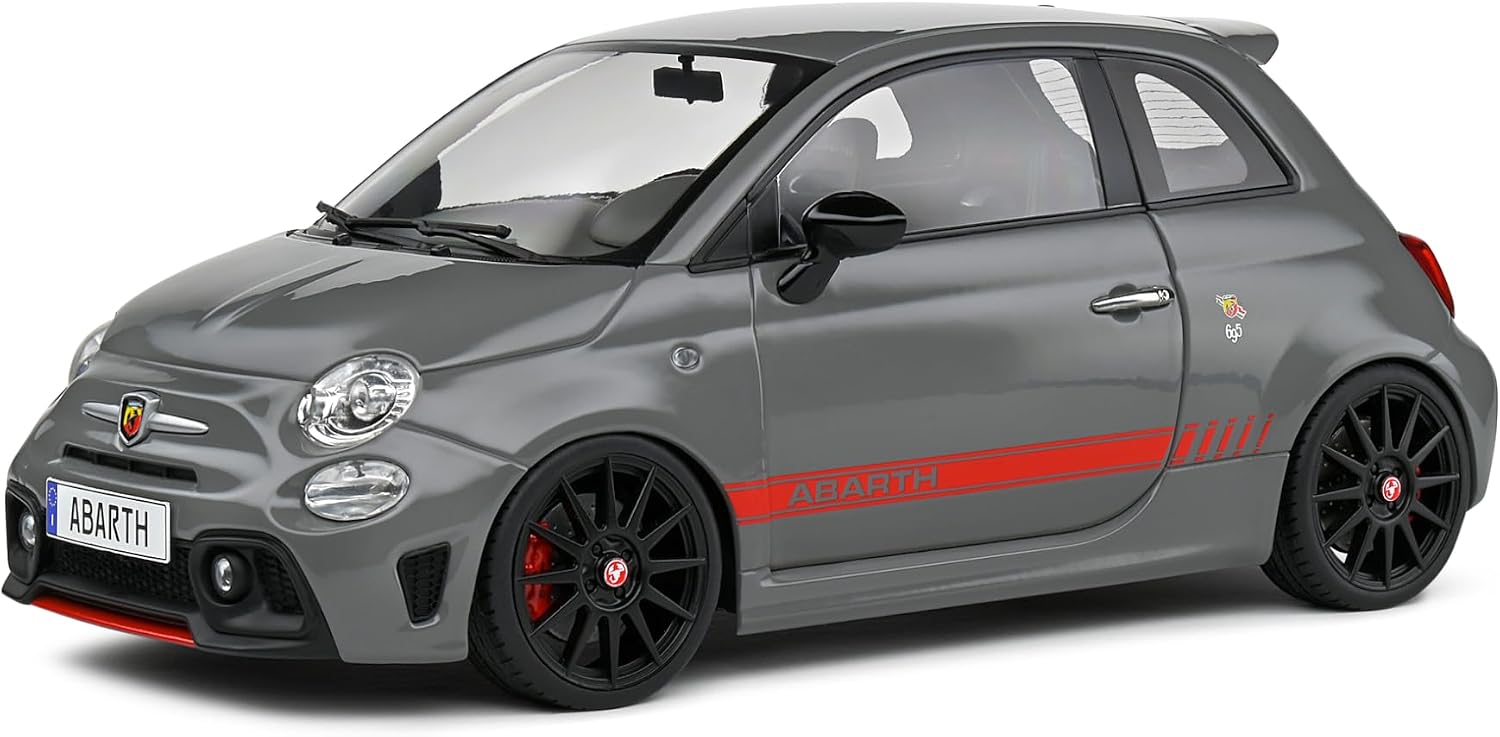Detalle 2 de Solido 1:18 Fiat 695 Abarth XSR Edition Yamaha Record Grey 2022 – metalowy model