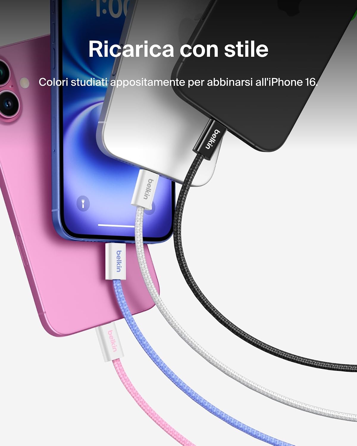 Detalle de Belkin BoostCharge 1,5 m 60 W USB-C a USB-C