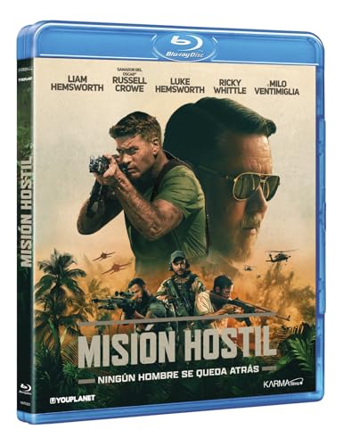 Detalle de Misión hostil (Blu-ray) de Karma Films con Russell Crowe y Liam Hemsworth