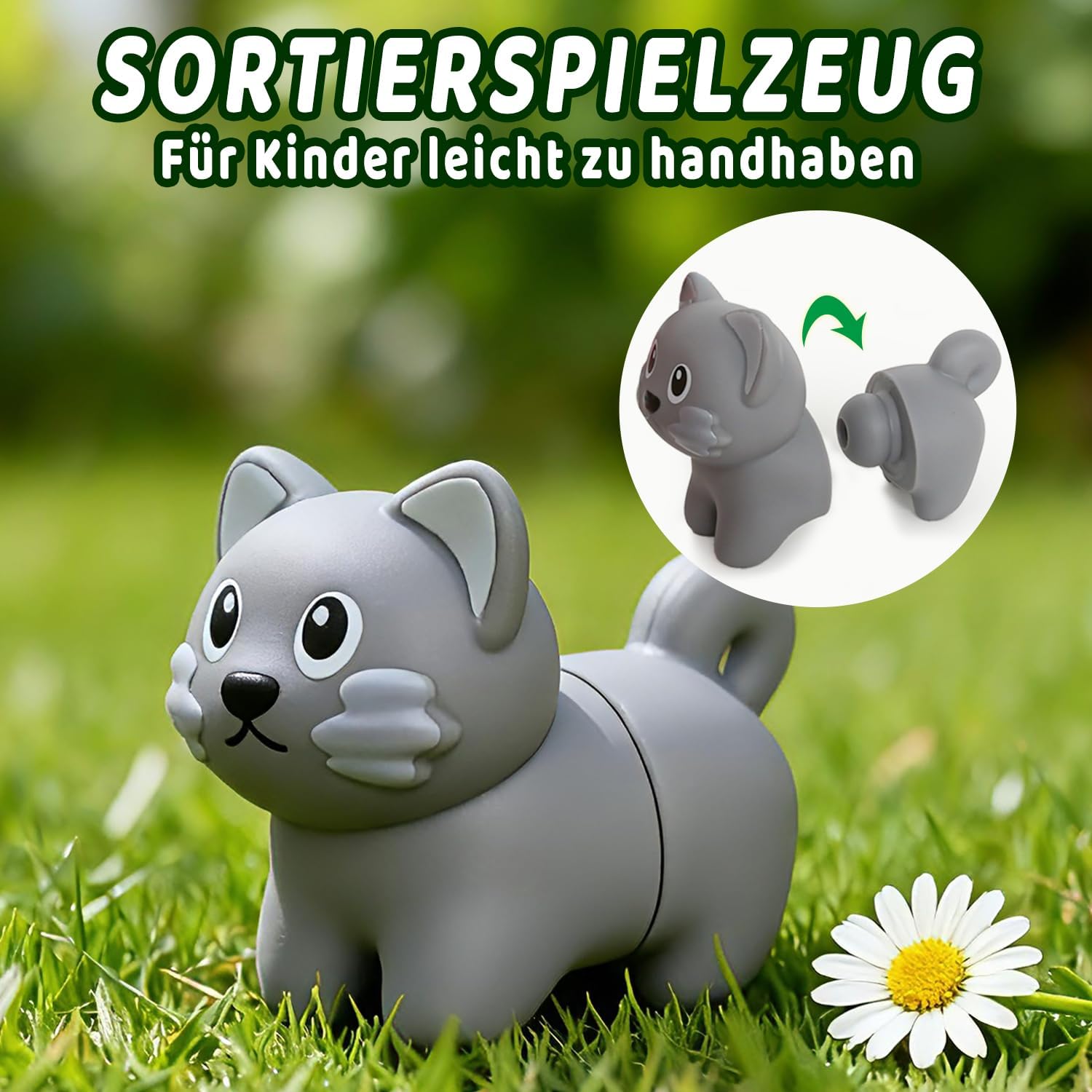 Detalle 2 de YIQOGAME Montessori Lernsortierspielzeug ab 2 Jahren