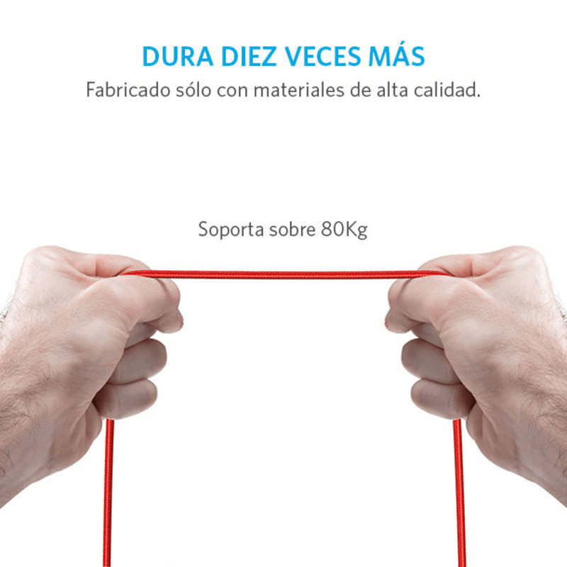 Thumbnail 3 de Anker PowerLine+ Cable Micro USB a USB 1.8m Rojo