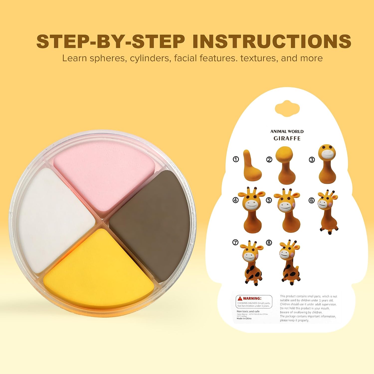 Detalle de Air Dry Clay Kit 12-Box Modeling Set 🎨