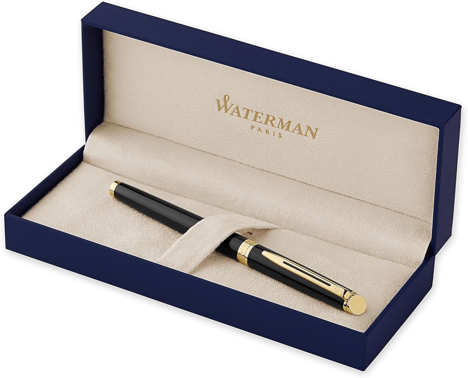 Detalle 2 de Waterman Hémisphère roller negro brillante, oro 23k, estuche