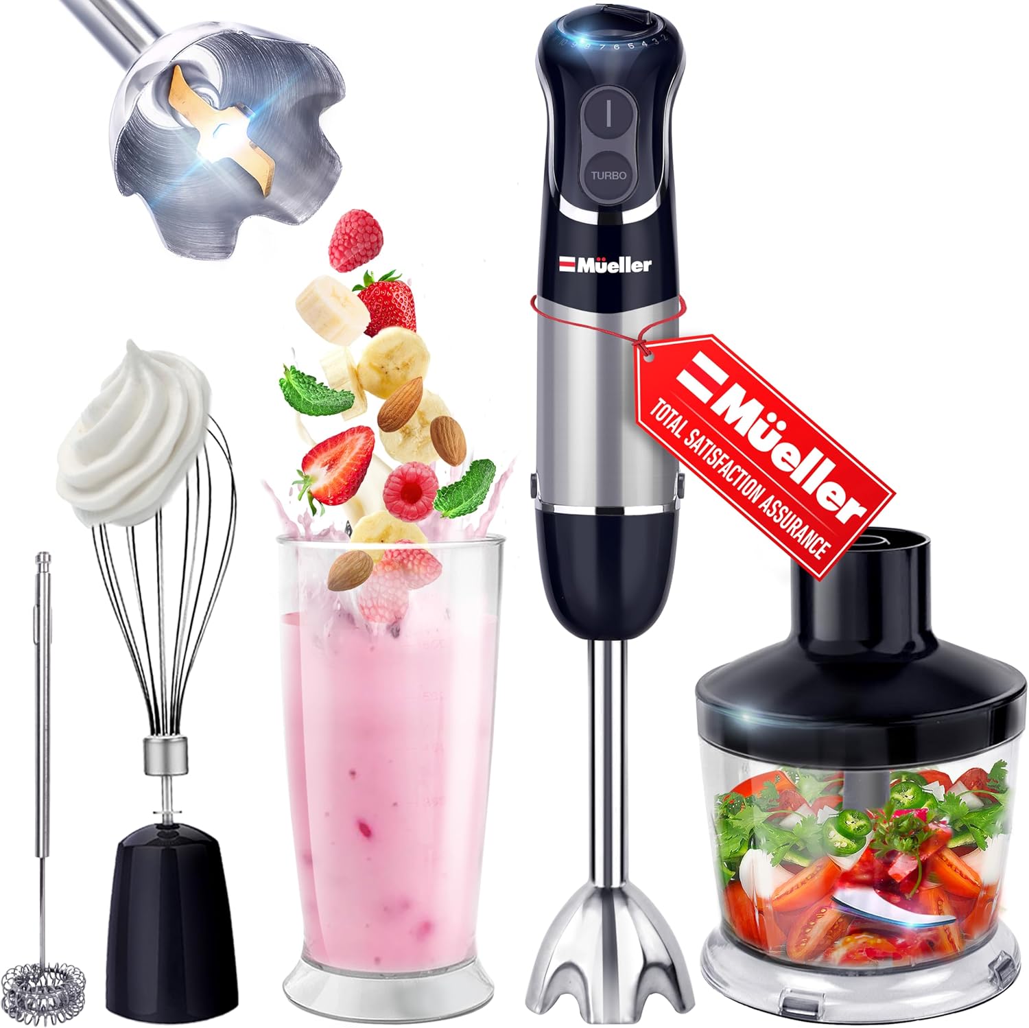 Detalle de Mueller immersion blender 12-speed