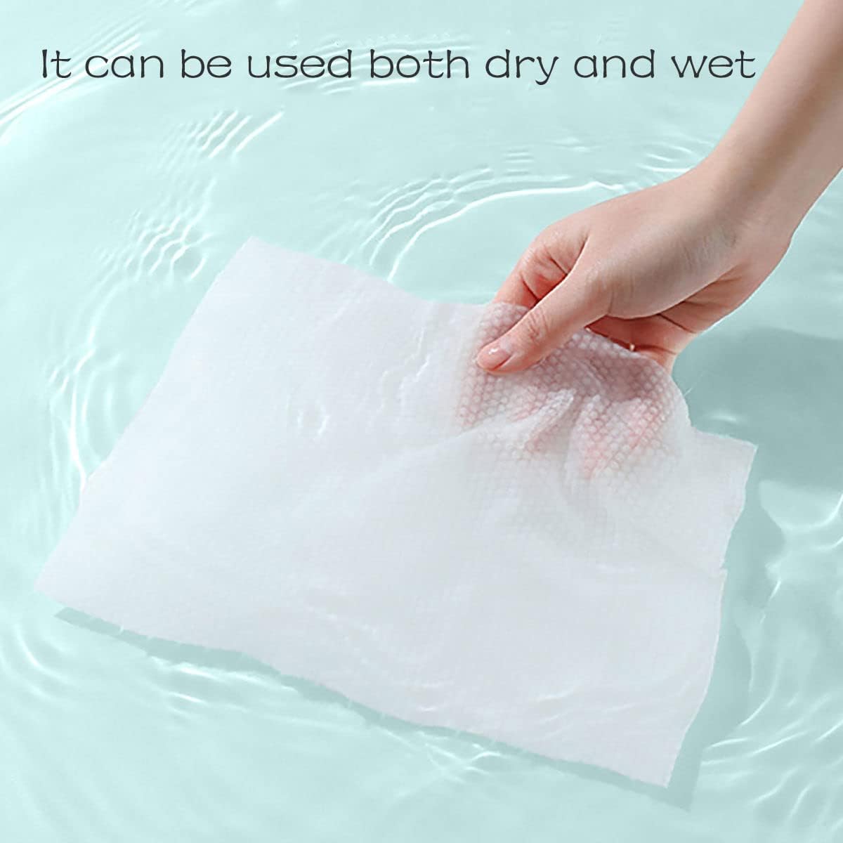 Detalle de Disposable Face Towel 100 Cotton Facial Cloths 🧻