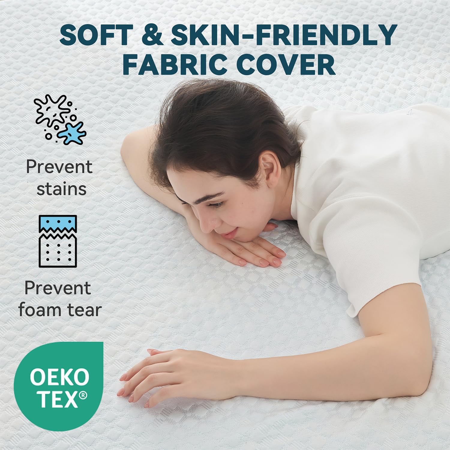 Thumbnail 5 de Orcalic MT03-2-Q Queen Mattress Topper, 2-Inch Cooling Gel Memory Foam