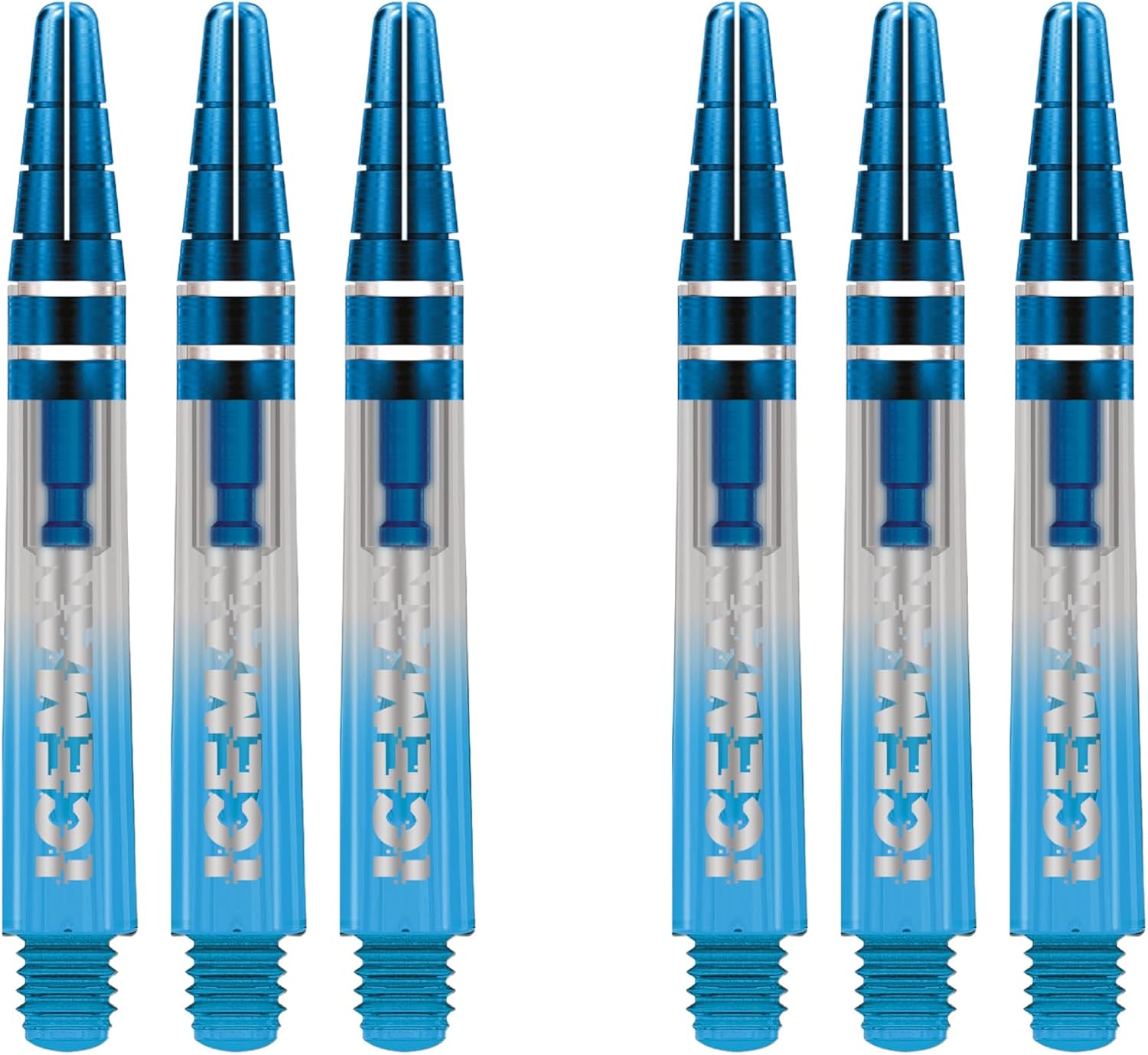 Detalle 2 de RED DRAGON Gerwyn Price Iceman Nitrotech Dart-Stiele – 2 Sets pro Packung (insgesamt 6 Stiele)