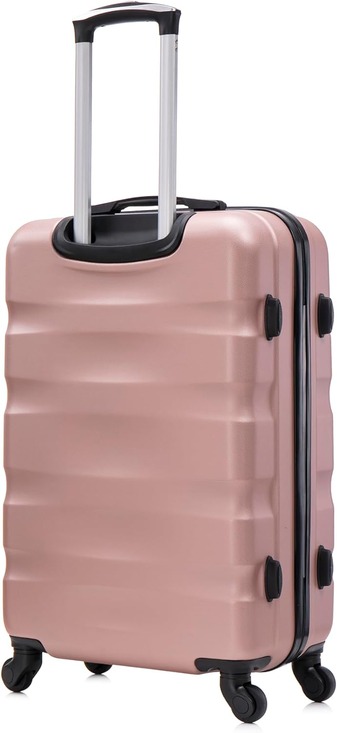 Detalle de CELIMS Set Valigie | Valigia media 20 kg rigida Oro Rosa + Beauty Case 35 cm inclusa