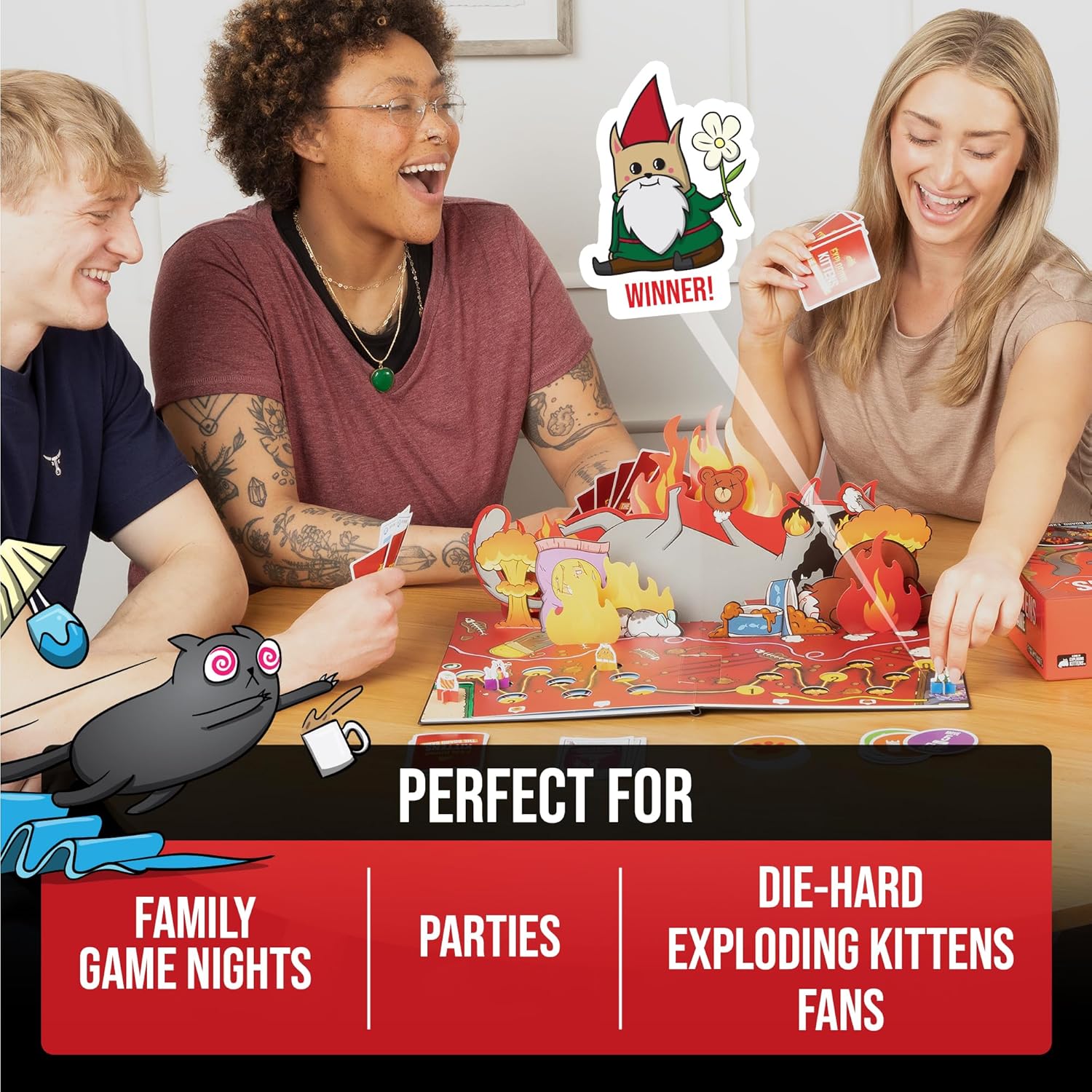 Thumbnail 6 de Exploding Kittens Board Game 2–6 Players