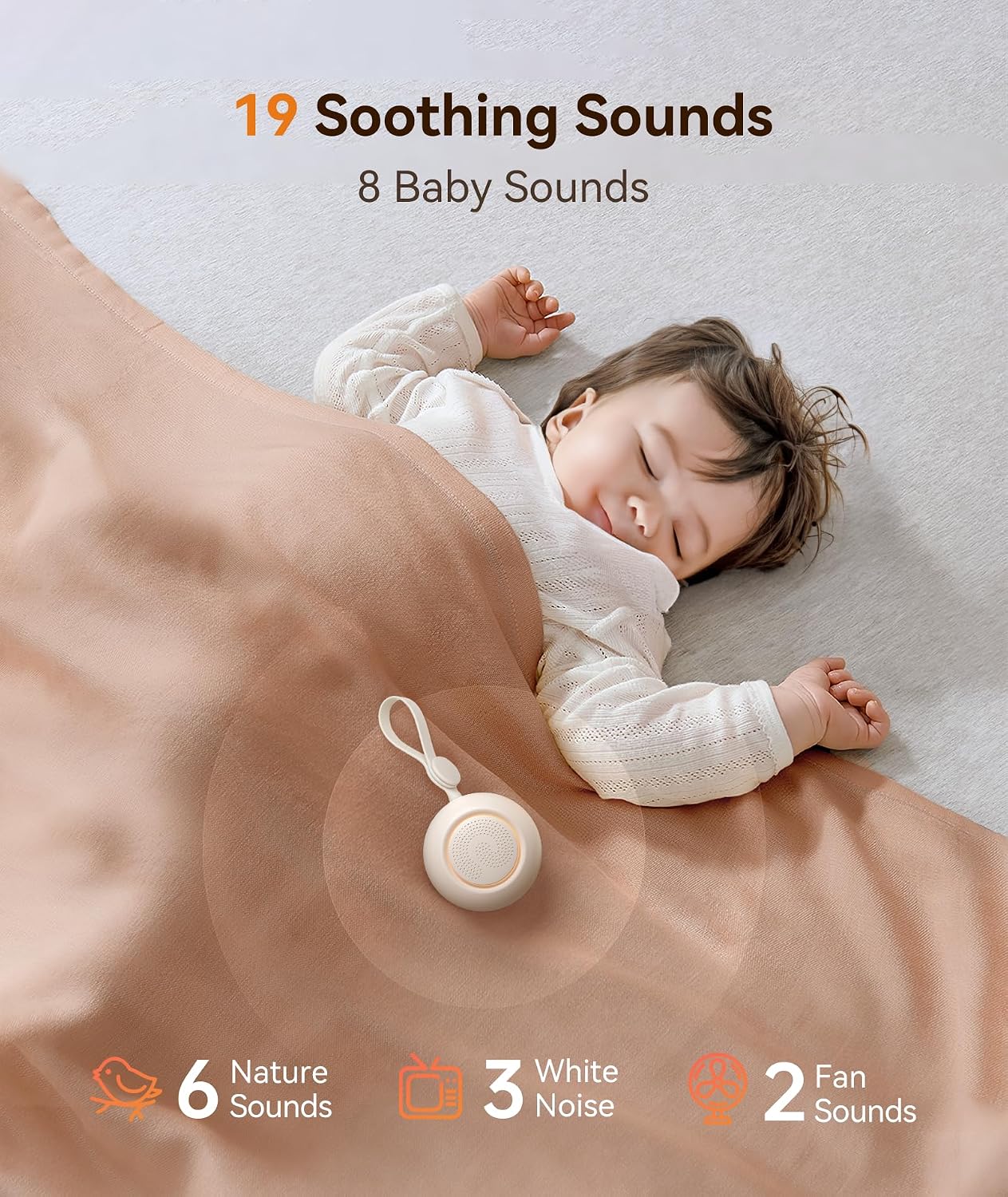 Thumbnail 2 de Dreamegg Sleep Lite 1 Cream Noise Machine