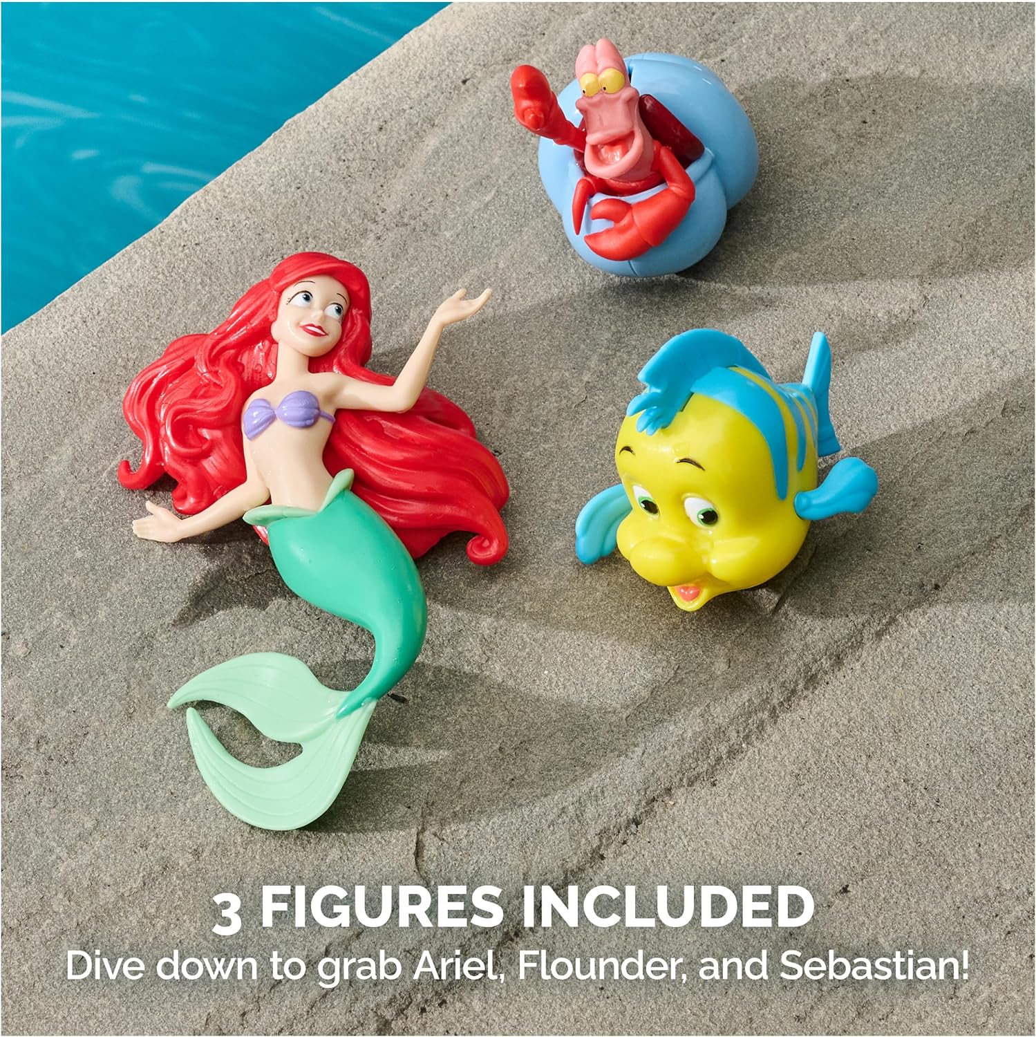 Thumbnail 2 de SwimWays Disney Princess Ariel Dive Characters 3-Pack for Kids Pool Play