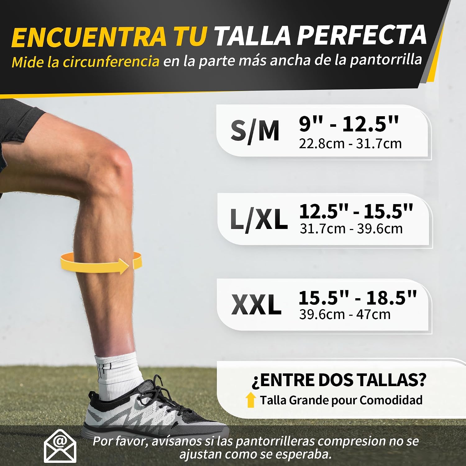 Detalle 2 de CAMBIVO Medias de Compresión x2 para deporte