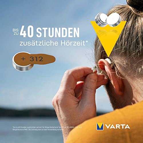 Thumbnail 8 de VARTA Hörgerätebatterien Typ 312 braun – 60 Stück Vorratspack (1,45 V)