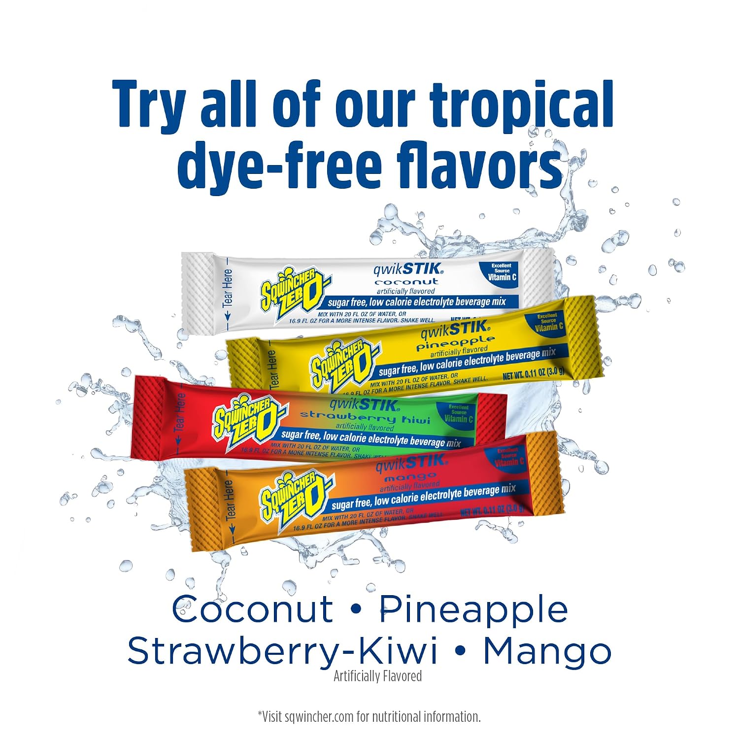 Detalle 1 de Sqwincher Electrolyte Mix, Coconut