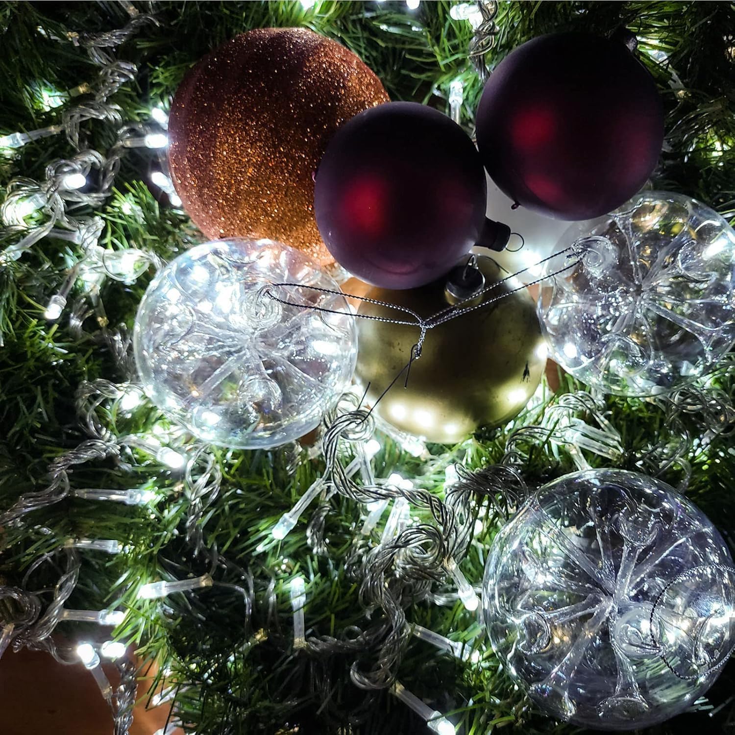 Detalle de VTECHOLOGY Christmas string lights, 200 LEDs