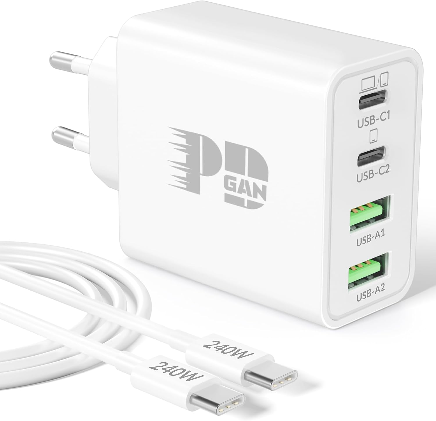 Detalle de 65W USB-C Ladegerät 4-Port GaN