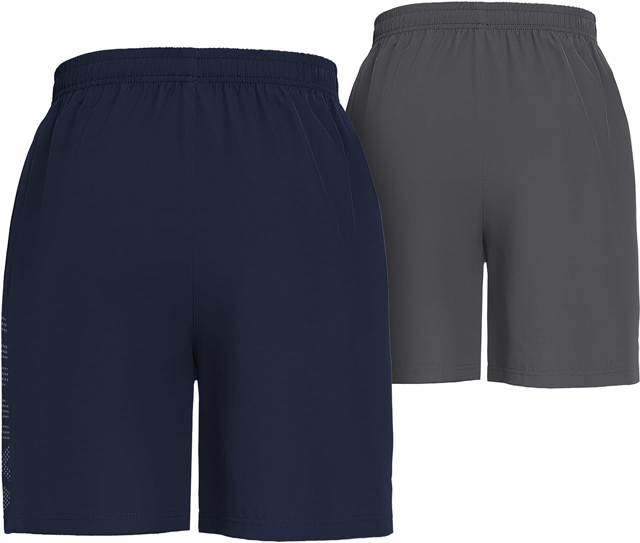 Thumbnail 2 de HMIYA 2er Pack Sporthose Herren: Kurzsport-Shorts mit Reißverschlussstaschen