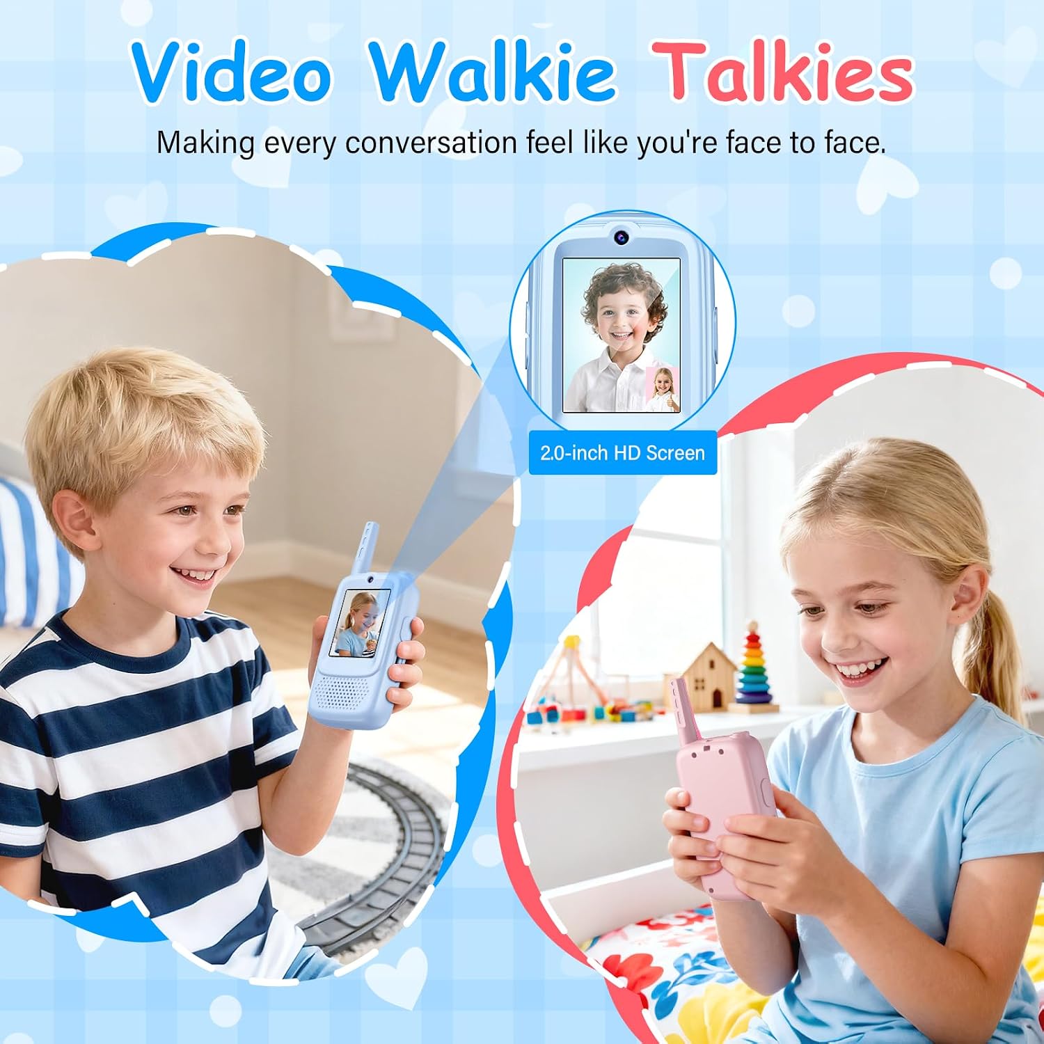 Thumbnail 1 de Video Walkie Talkie Kinder Set 2er 100 m