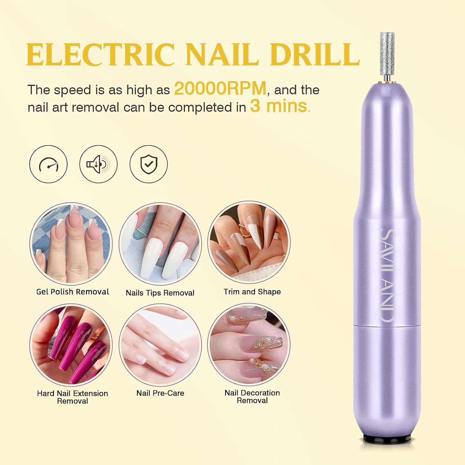 Detalle de SAVILAND Soft Gel Nail Tips Kit, 500 Pieces