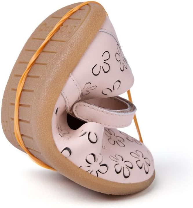 Detalle de GIOSEPPO Fille Iriga Chaussure Baby — Ballerines bébé au design floral et confort naturel