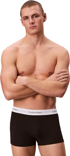 Detalle de Calvin Klein Men’s 3 Pack Low Rise Trunks, Black (Black), XL