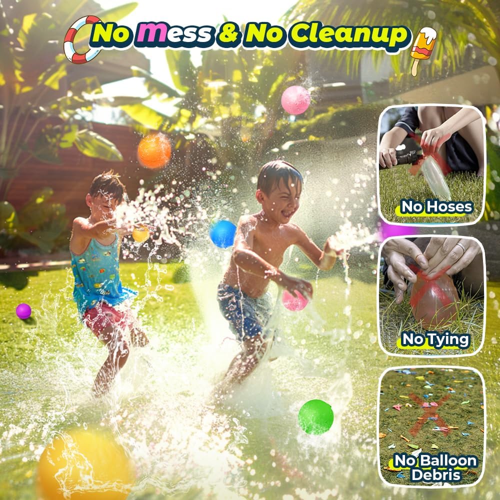 Thumbnail 5 de Reusable Water Balloons 12-Pack 1000+ Uses
