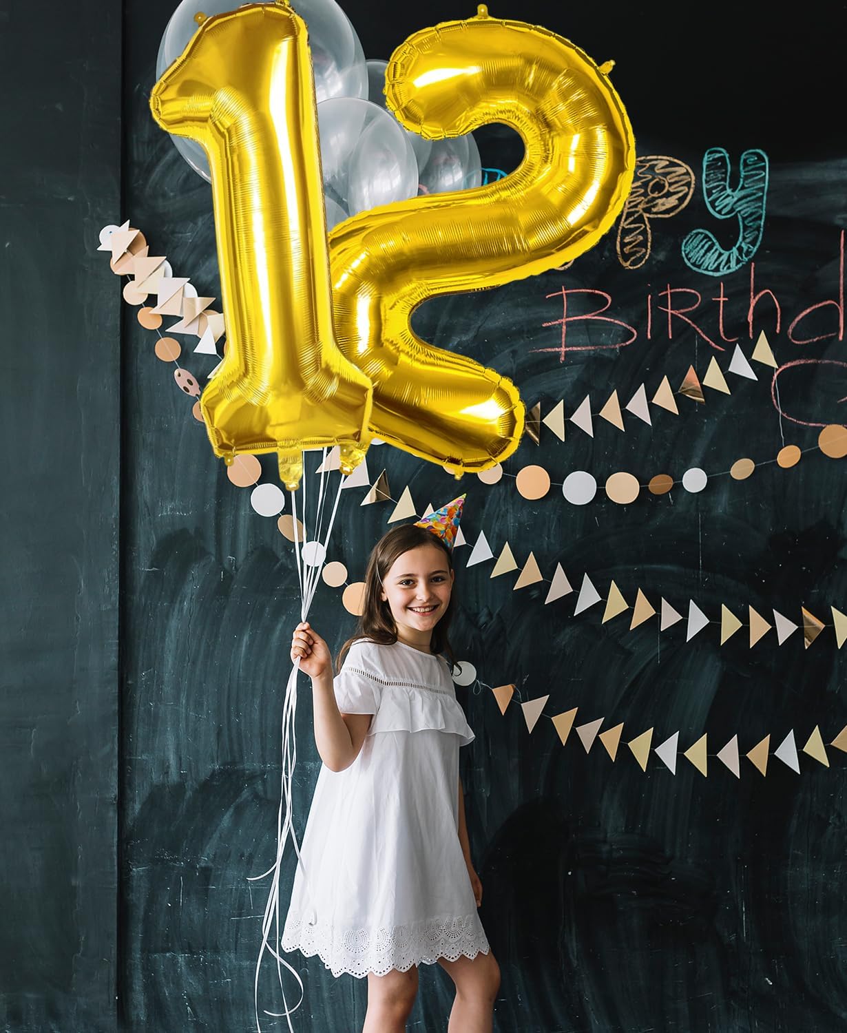 Thumbnail 5 de Smlpuame Gold Number 1 Balloon 40 inch