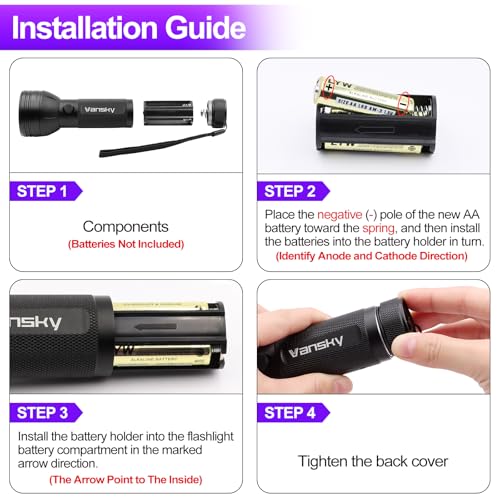 Thumbnail 6 de Vansky UV Flashlight Black Light: 51 LED Detector for Stains, Urine, Resin, and More