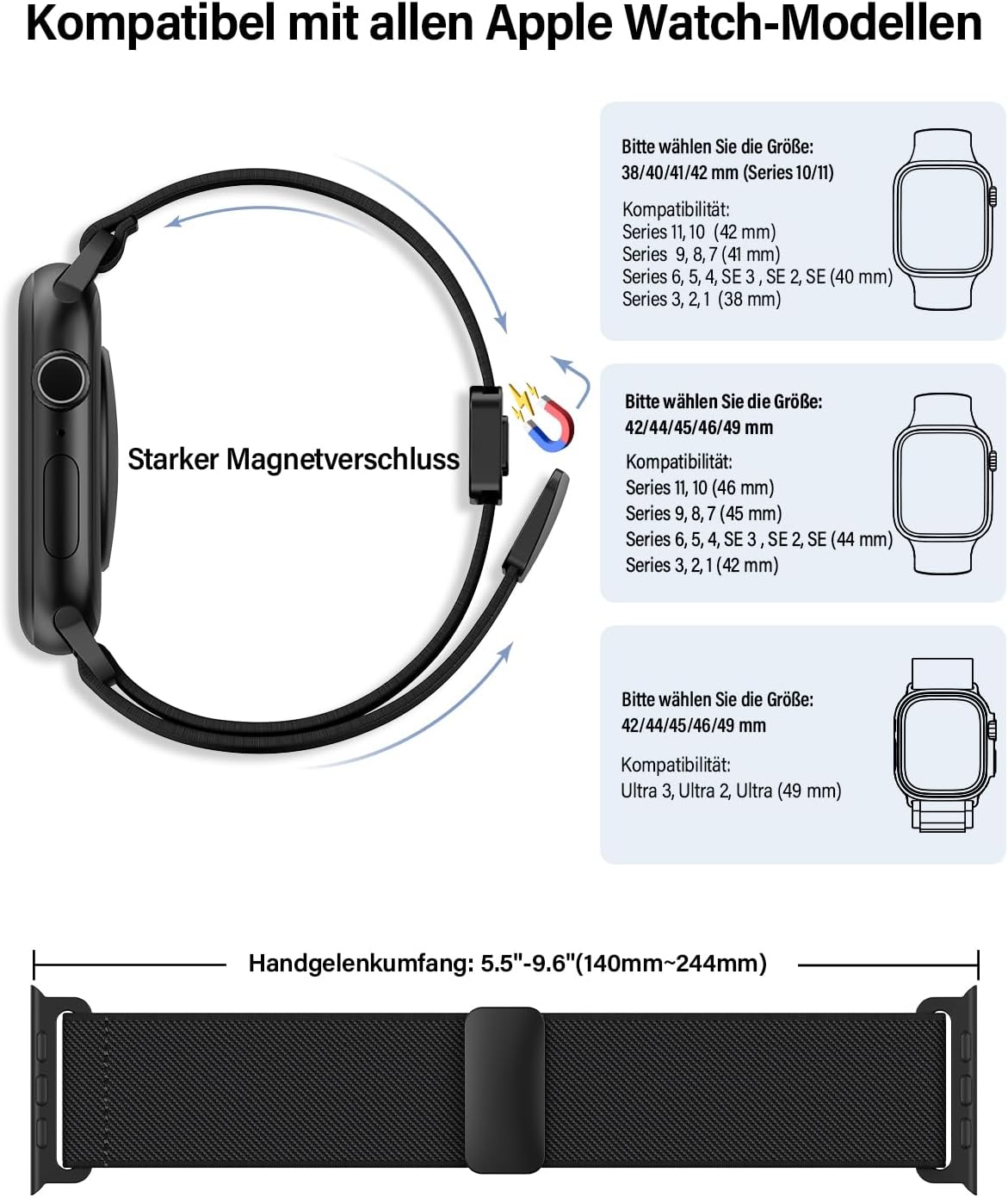 Thumbnail 4 de Jiamus Elastisches Armband 40–46 mm