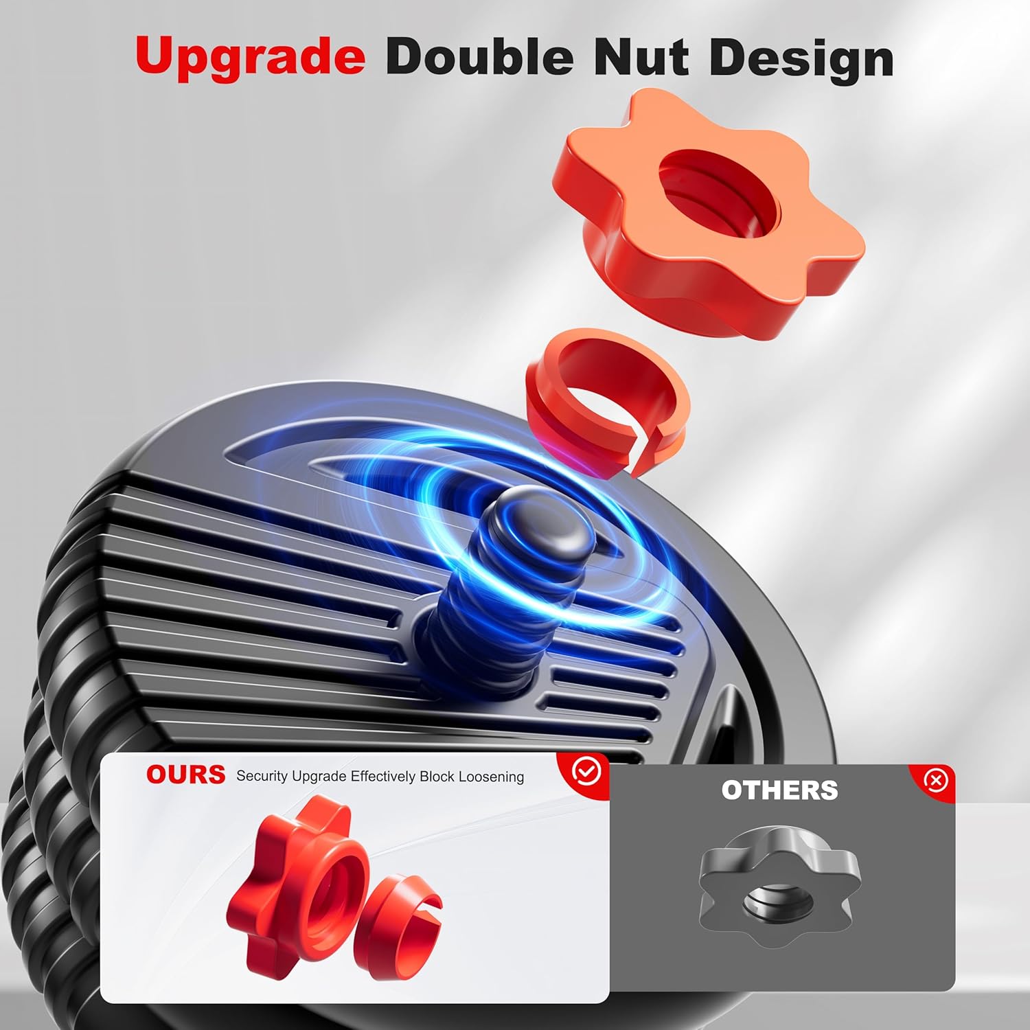 Thumbnail 2 de SCEPKN Adjustable Dumbbell Set (10/20/30/45/70/90 lbs) — 4-in-1 Free Weight System for Home Gym